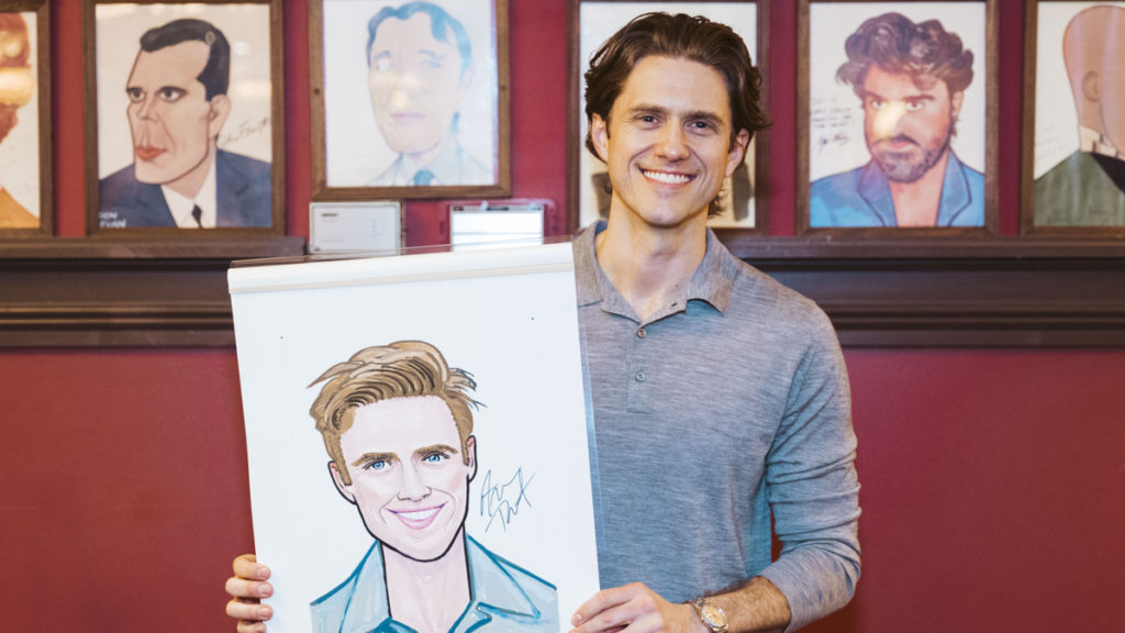 HS - Sardi's Portrait - Aaron Tveit - 3/22 - Avery Brunkus